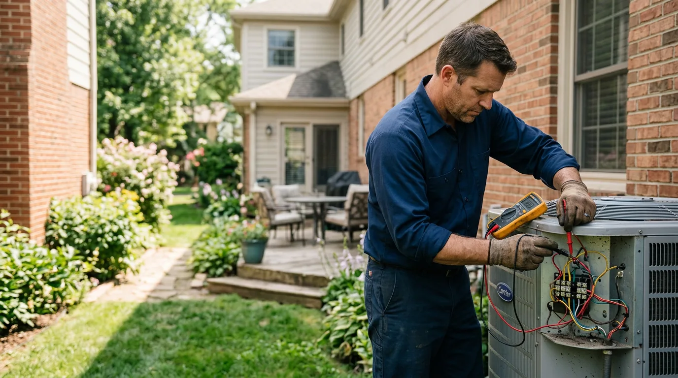 HVAC technician working near Cedar, MN